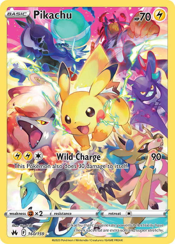 Pokemon Pokemon Pikachu SEC [CRZ 160/159] Sword & Shield "Crown Zenith" (EN)
