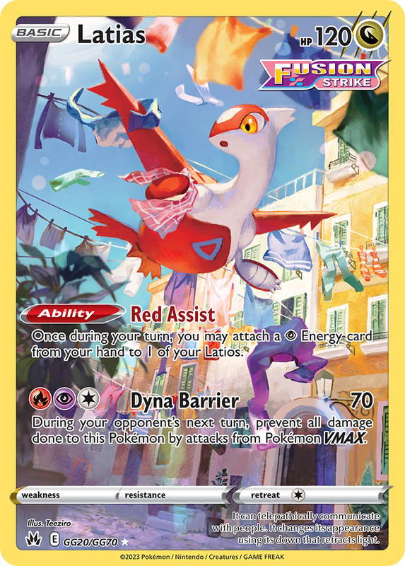 Pokemon Pokemon Latias TG [CRZ GG20/GG70] Sword & Shield "Crown Zenith Galarian Gallery" (EN)