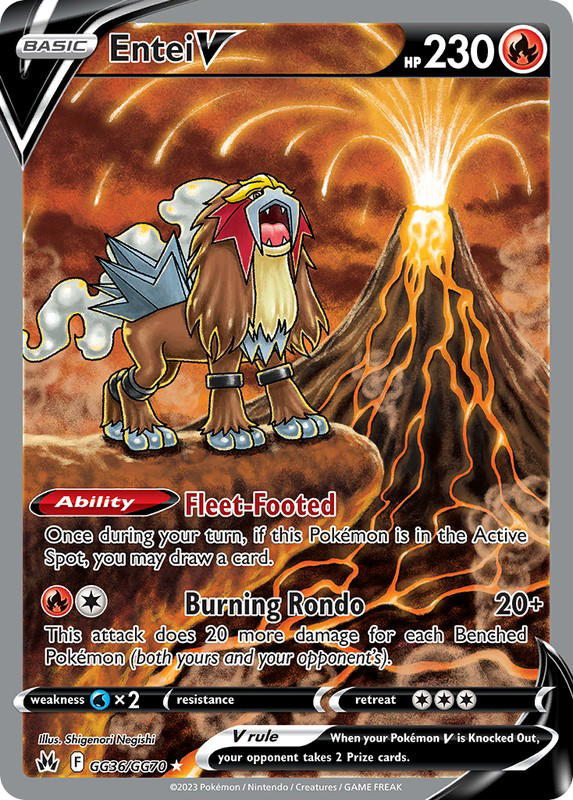Pokemon Pokemon Entei V [CRZ GG36/GG70] Sword & Shield "Crown Zenith Galarian Gallery" (EN)