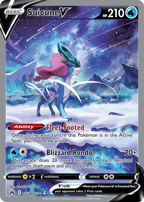 Pokemon Pokemon Suicune V [CRZ GG38/GG70] Sword & Shield "Crown Zenith Galarian Gallery" (EN)