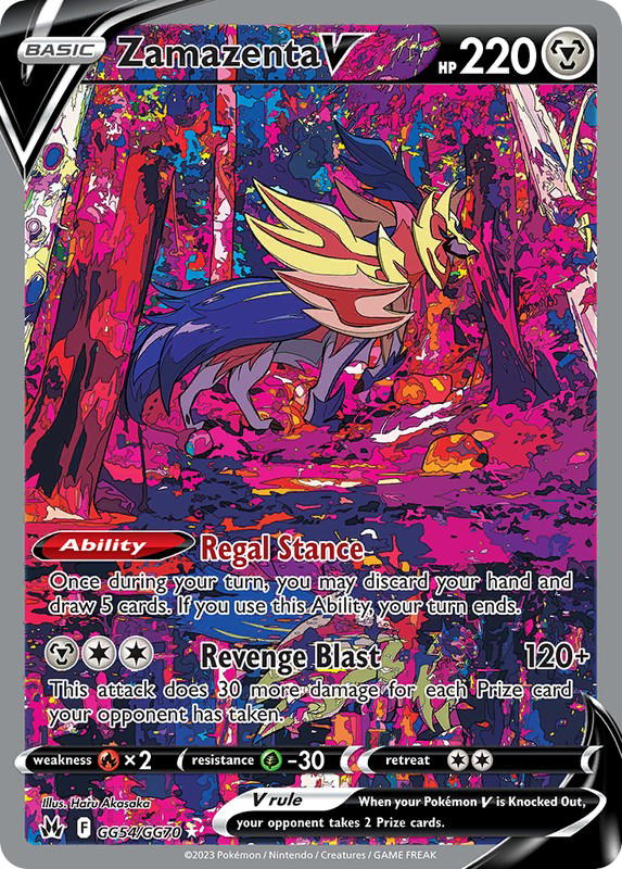 Pokemon Pokemon Zamazenta V [CRZ GG54/GG70] Sword & Shield "Crown Zenith Galarian Gallery" (EN)
