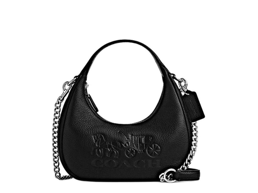Coach Coach Leather Handbag Shoulder Bag Crossbody Bag Mini Women's Black
