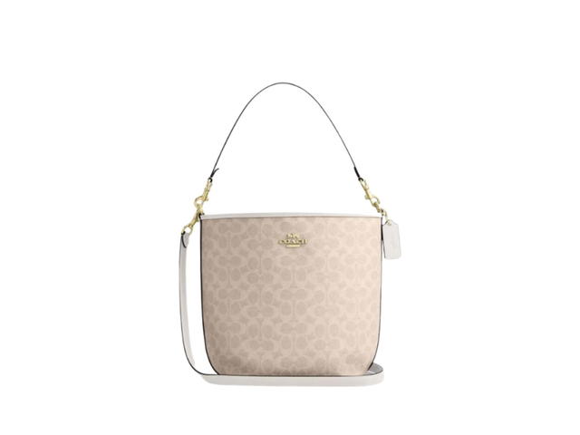 Coach Coach City Large Bucket Bag In Signature Canvas Sand Chalk - view 1