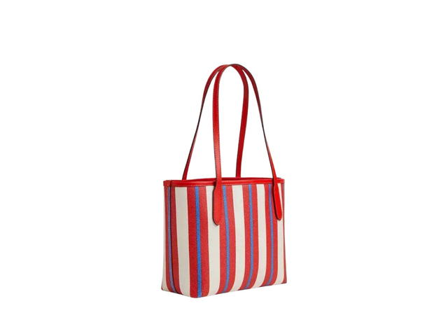 Coach Coach Small City Tote With Stripe Print - view 2