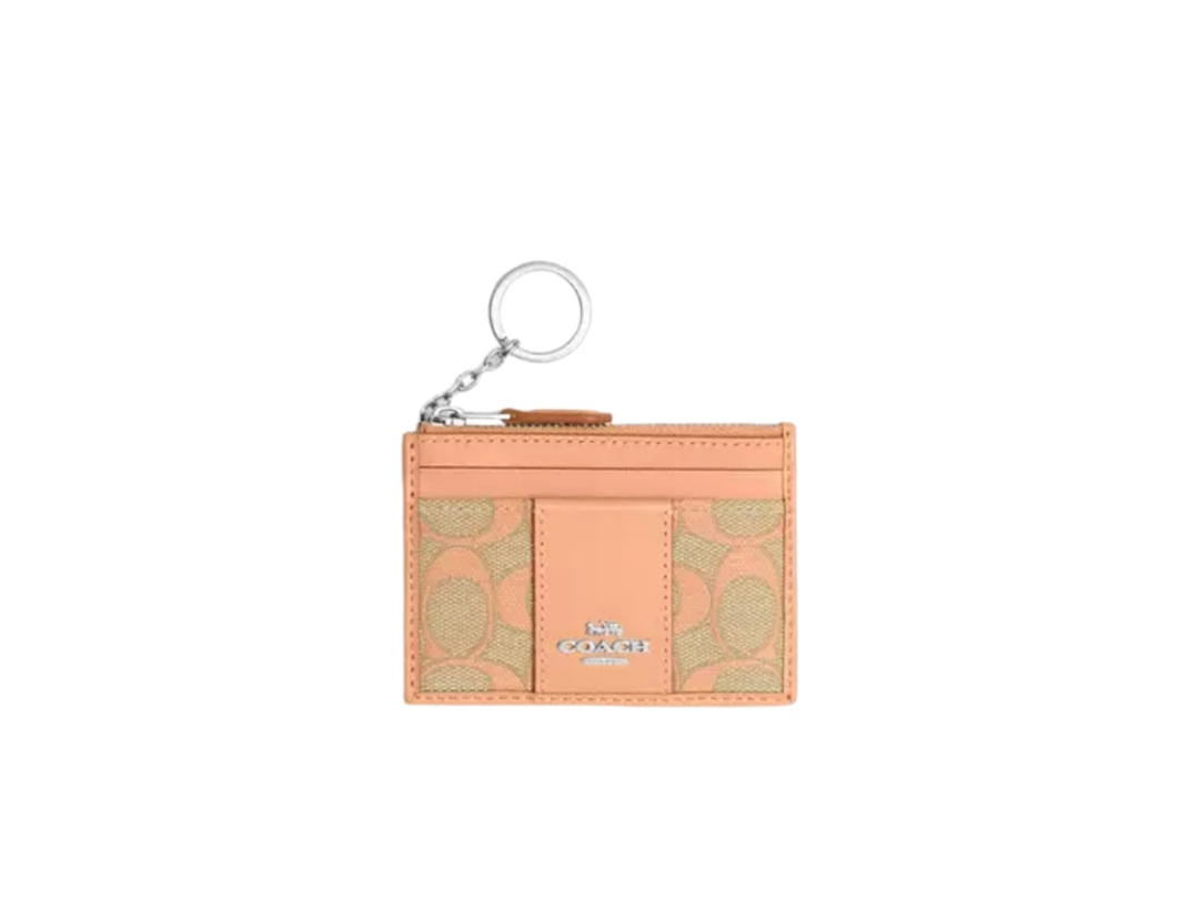 Coach Coach Mini Skinny ID Case Faded Blush