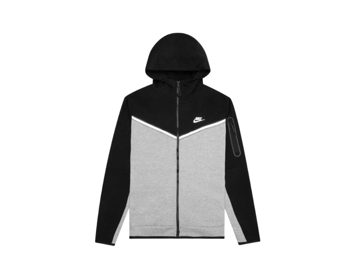 Nike Nike Sportswear Tech Fleece Black Dark Grey Heather White