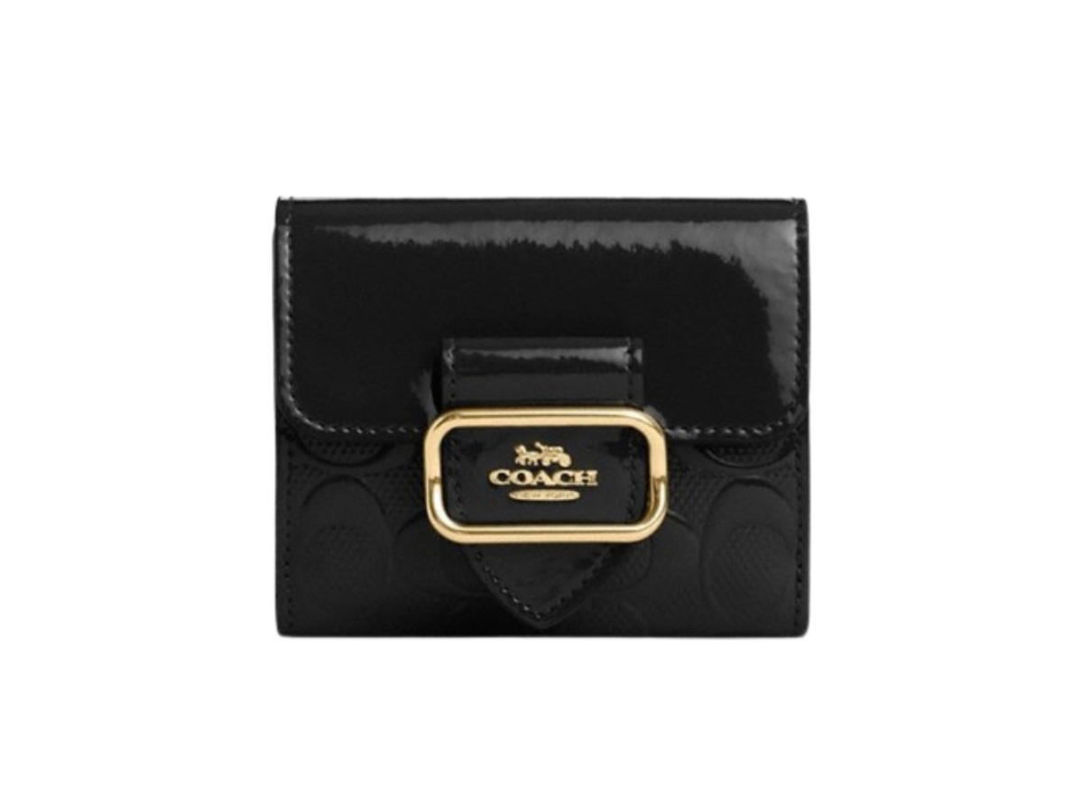 Coach Coach Small Morgan Wallet In Signature Leather Black