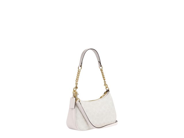 Coach Coach Teri Shoulder Bag In Signature Canvas White Chalk - view 2