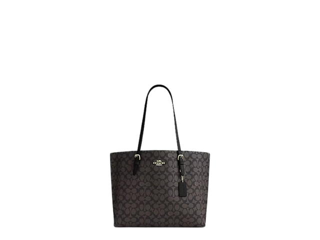 Coach Coach Mollie Tote Bag Walnut Black - view 1