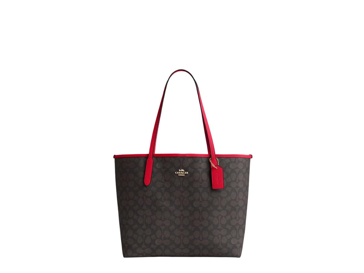 Coach Coach City Tote Bold Red