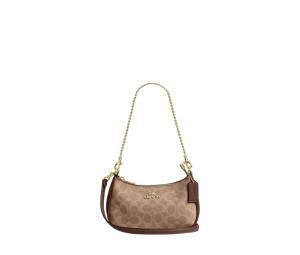 Buy Coach Teri Mini Crossbody Bag In Signature Canvas Brown at Sasom – Authentic and Ready to Ship