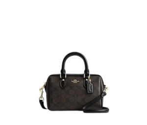 Buy Coach Mini Rowan Crossbody Bag In Signature Canvas Black at Sasom – Authentic and Ready to Ship