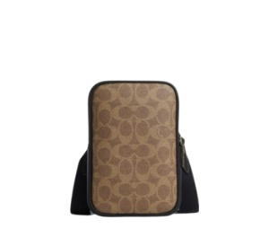 Buy Coach Aden Crossbody Bag In Signature Canvas Tan Black at Sasom – Authentic and Ready to Ship