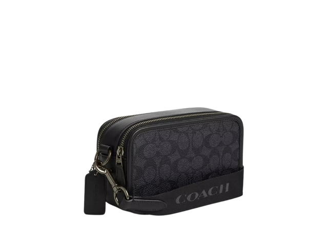 Coach Coach Wyatt Crossbody Bag In Signature Canvas Black - view 2