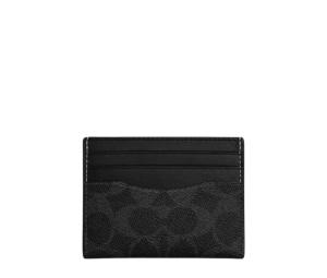 Buy Coach Slim Id Card Case In Signature Canvas Black Signature at Sasom – Authentic and Ready to Ship