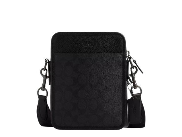 Coach Coach Sullivan Crossbody In Signature Canvas With Silver Tonne Hardware Black - view 1
