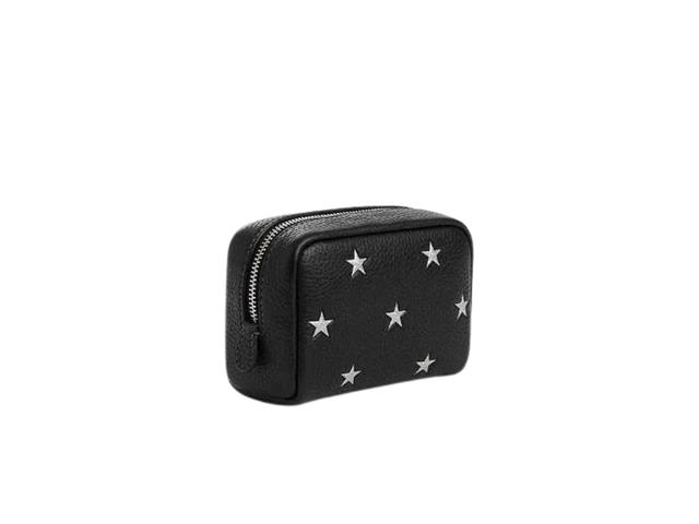 Coach Coach Pouch Wristlet With Star Print Black - view 2