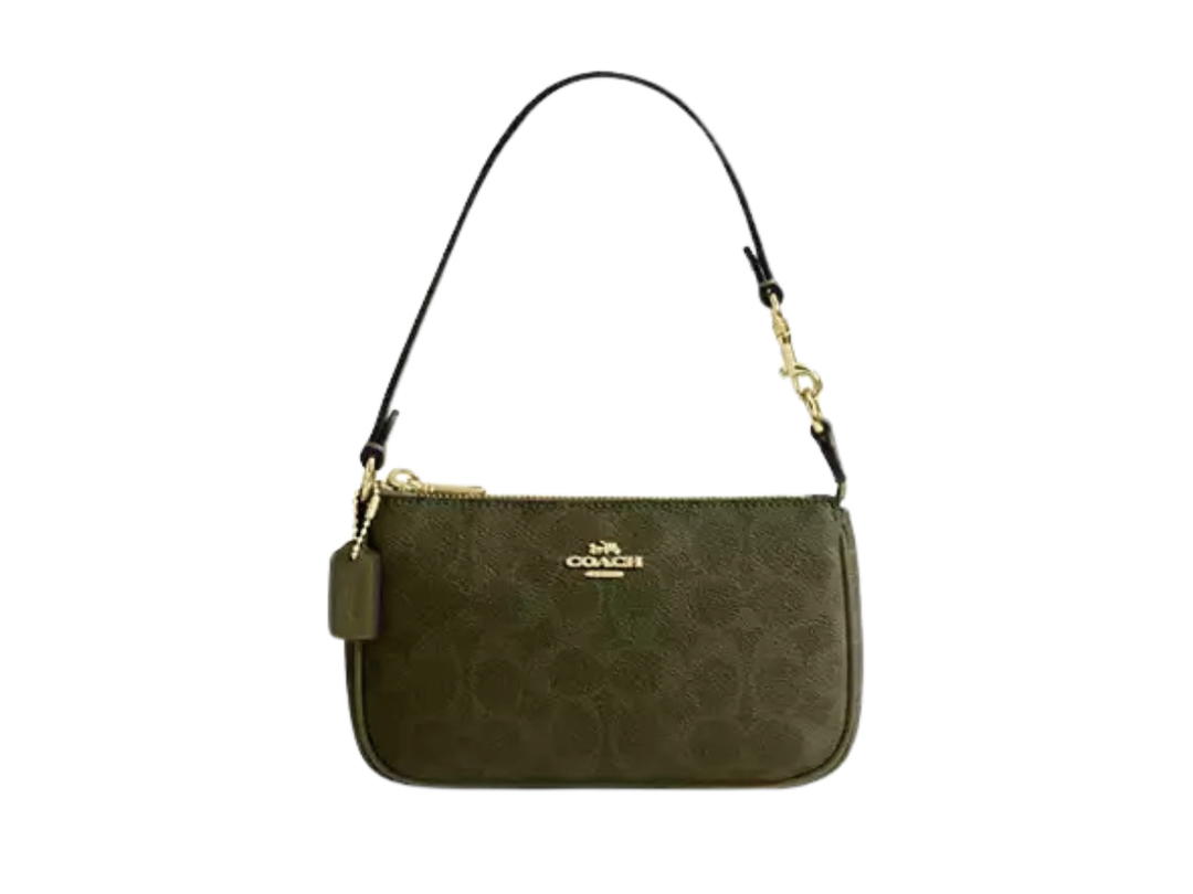 Coach Coach Nolita 19 In Signature Canvas Olive