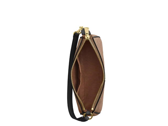Coach Coach Nolita 19 In Signature Canvas With Gold Hardware Tan And Black - view 3