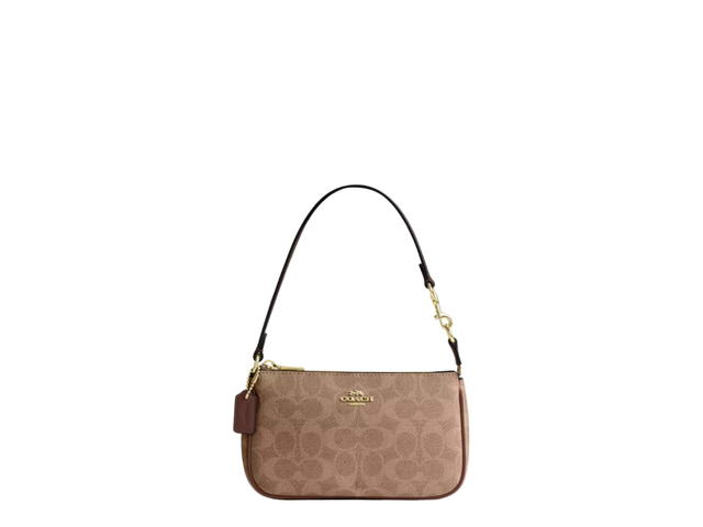 Coach Coach Nolita 19 In Signature Canvas With Gold Hardware Brown Brown Tan - view 1