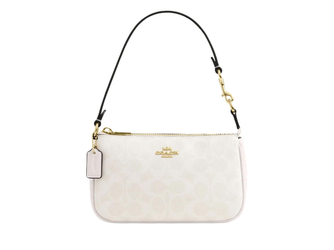 Coach Coach Nolita 19 In Signature Canvas Im White Chalk