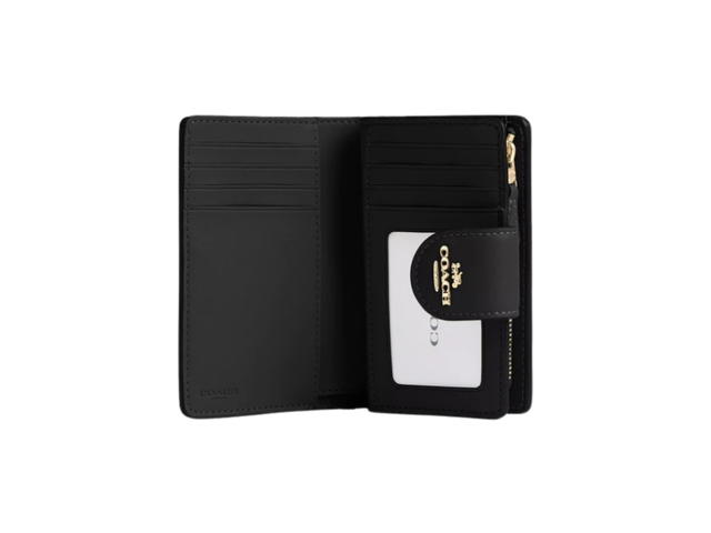 Coach Coach Medium Corner Zip Wallet Black - view 2