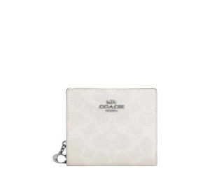 Buy Coach Snap Wallet In Signature Canvas White Chalk at Sasom – Authentic and Ready to Ship