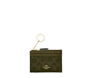 Buy Coach Mini Skinny ID Case Signature Canvas Olive at Sasom – Authentic and Ready to Ship