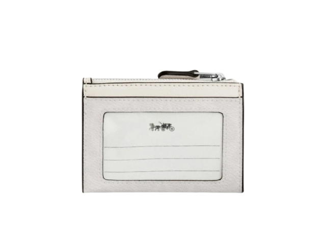 Coach Coach Mini Skinny Id Case In Signature Canvas White Chalk - view 2