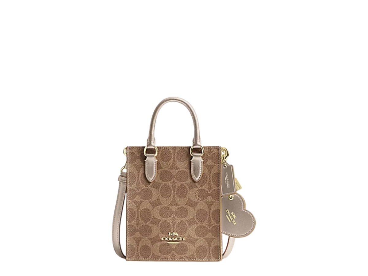 Coach Coach Boxed Mini Tote Bag Tan