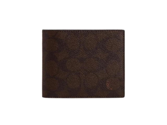 Coach Coach 3 In 1 Wallet In Signature Canvas Brown - view 1