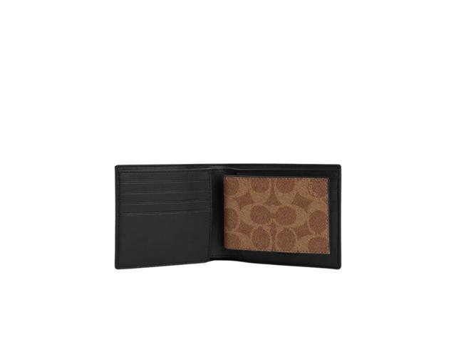 Coach Coach 3 In 1 Wallet In Signature Canvas Brown - view 2