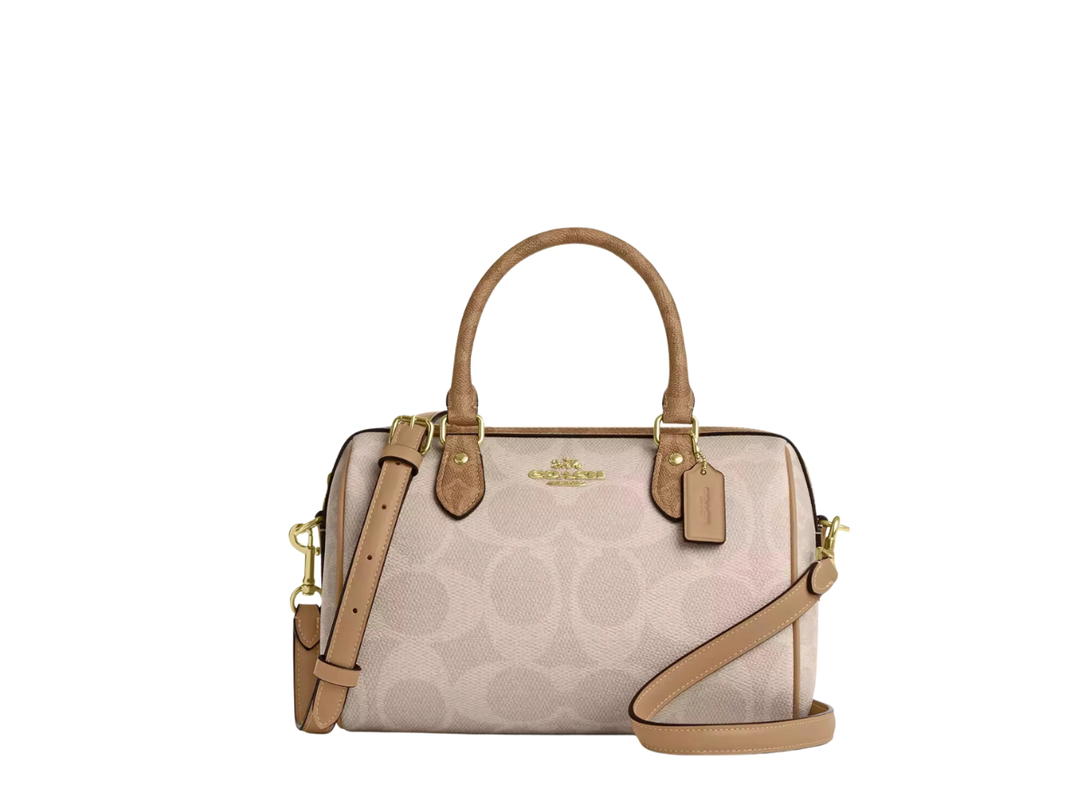 Coach Coach Rowan Satchel Bag In Blocked Signature Canvas