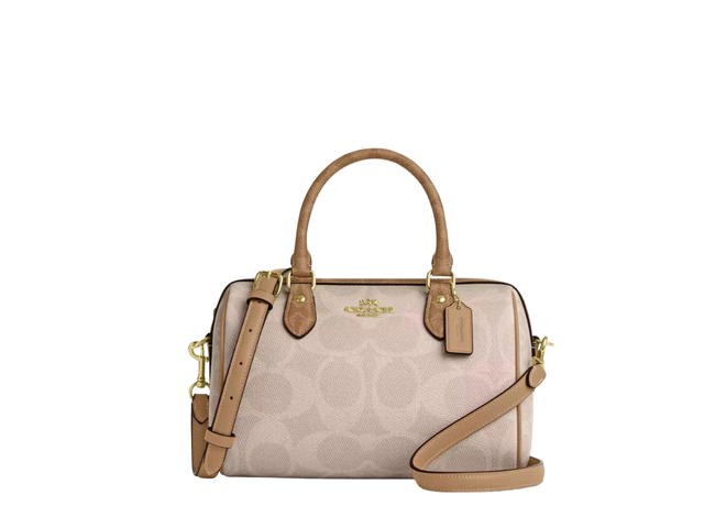 Coach Coach Rowan Satchel Bag In Blocked Signature Canvas - view 1