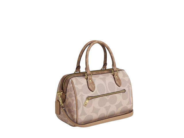 Coach Coach Rowan Satchel Bag In Blocked Signature Canvas - view 3