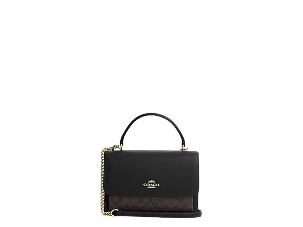 Coach Coach Klare Top Handle Bag Walnut Black