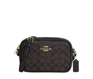Buy Coach Mini Jamie Camera Bag In Signature Canvas Walnut Black at Sasom – Authentic and Ready to Ship