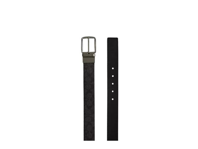 Coach Coach Harness Buckle Cut To Size Reversible Belt 38 MM Gunmetal Charcoal Black - view 2