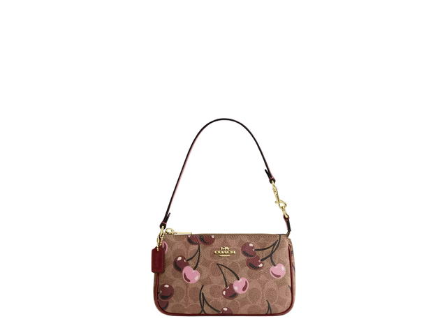 Coach Coach Nolita 19 In Signature Canvas With Cherry Print Tan - view 1