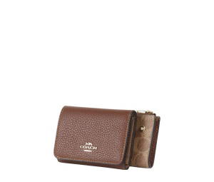 Buy Coach Card Holder Wallet In Signature Canvas Tan Brown at Sasom – Authentic and Ready to Ship