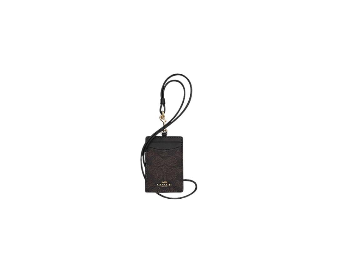 Coach Coach Id Lanyard Card Holder Black