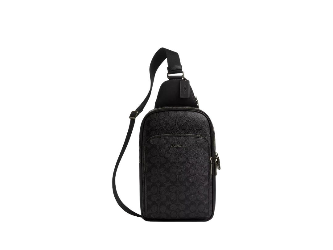 Coach Coach Ethan Pack In Signature Canvas Black