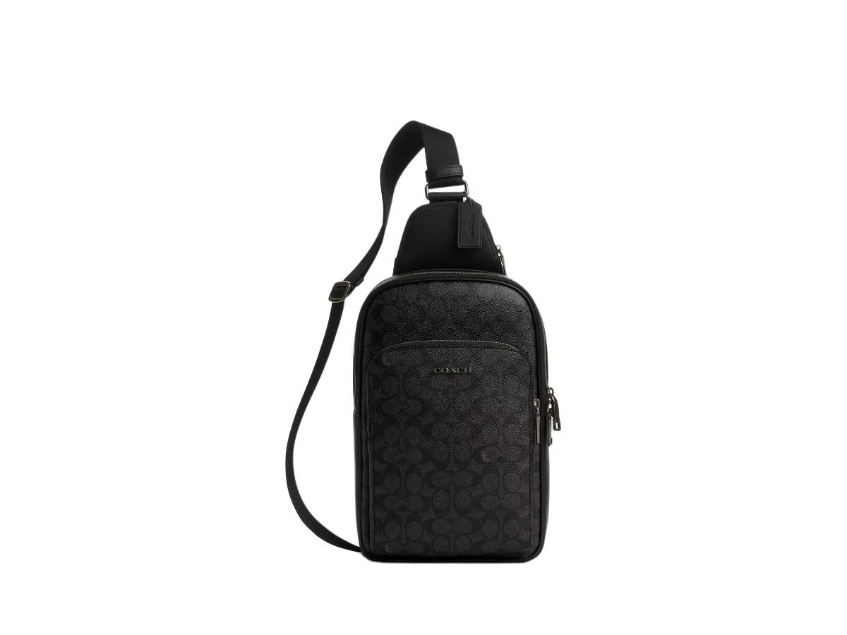 Coach Coach Ethan Pack In Signature Canvas Black