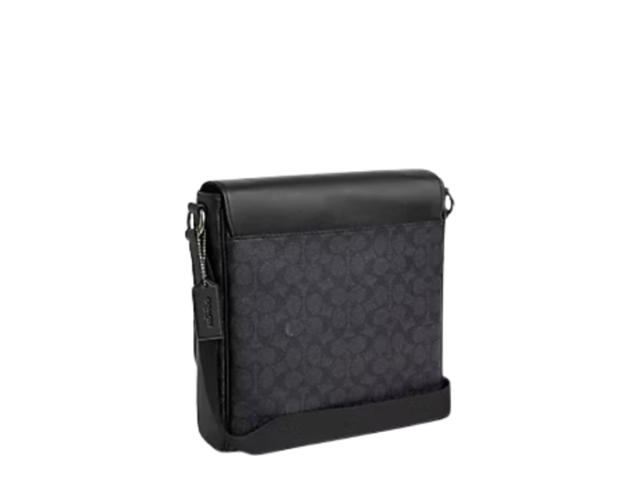 Coach Coach Houston Map Bag Charcoal Black Gunmetal - view 2