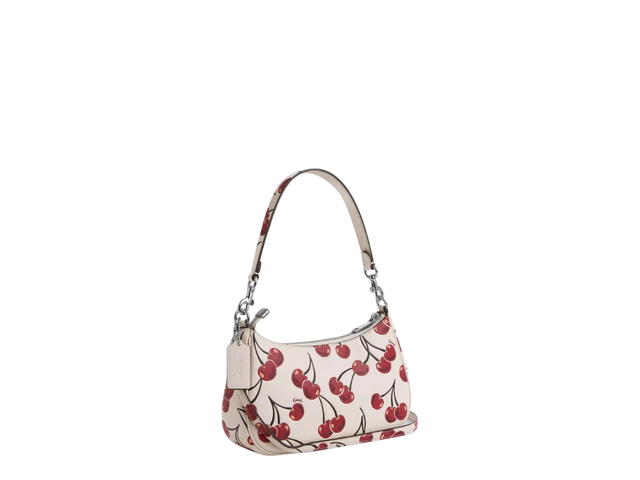 Coach Coach Teri Shoulder Bag With Cherry Print Silver Chalk Multi - view 2