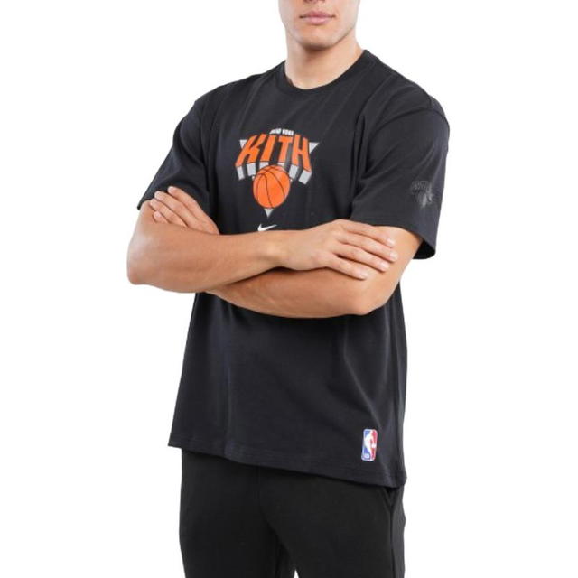 Kith Kith & Nike For New York Knicks Fleece Crewneck 'Black' - view 4