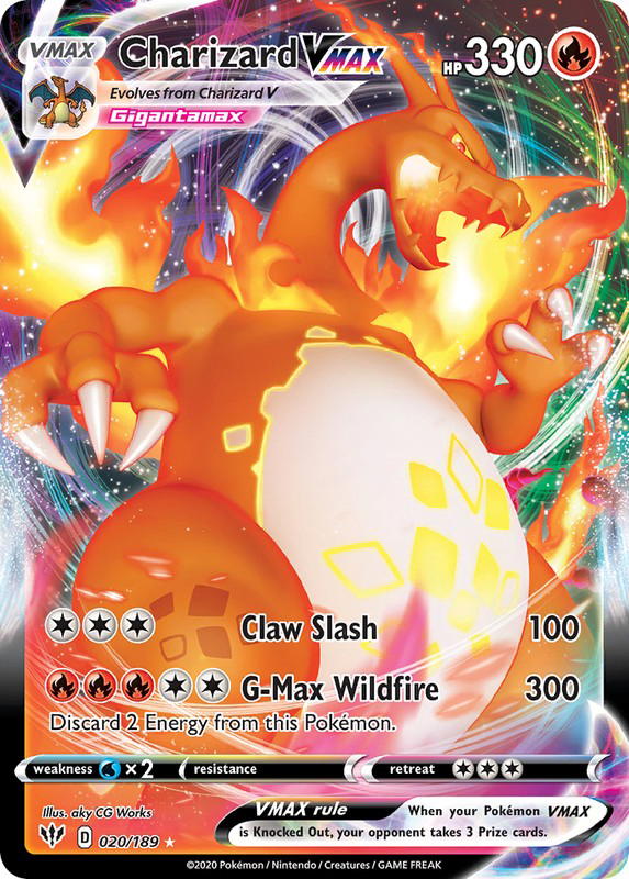 Pokemon Pokemon Charizard VMAX [DAA 020/189] Sword & Shield "Darkness Ablaze" (EN)