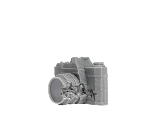 Daniel Arsham Daniel Arsham Eroded Camera Candle Grey - view 2