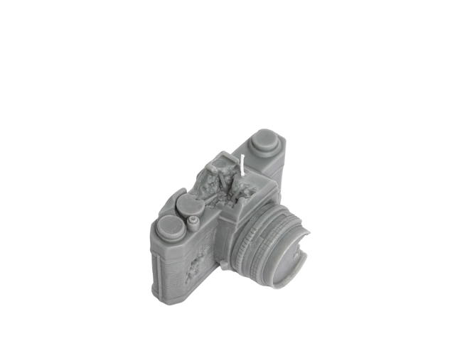 Daniel Arsham Daniel Arsham Eroded Camera Candle Grey - view 3