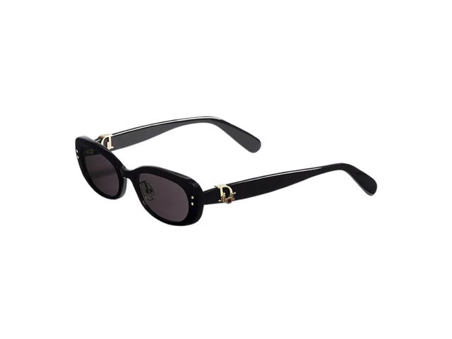 Dior Dior Oblique B1F In Glossy Black Acetate Frame With Gray Lenses - view 1